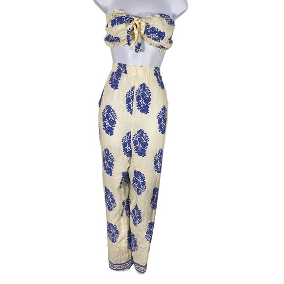 Shein Curve Tube Top Wide Leg Pants Matching Set  4X  (20) - Picture 2 of 9